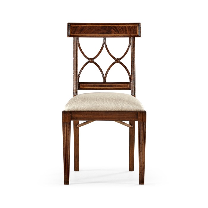 Regency Mahogany Curved Back Side Chair