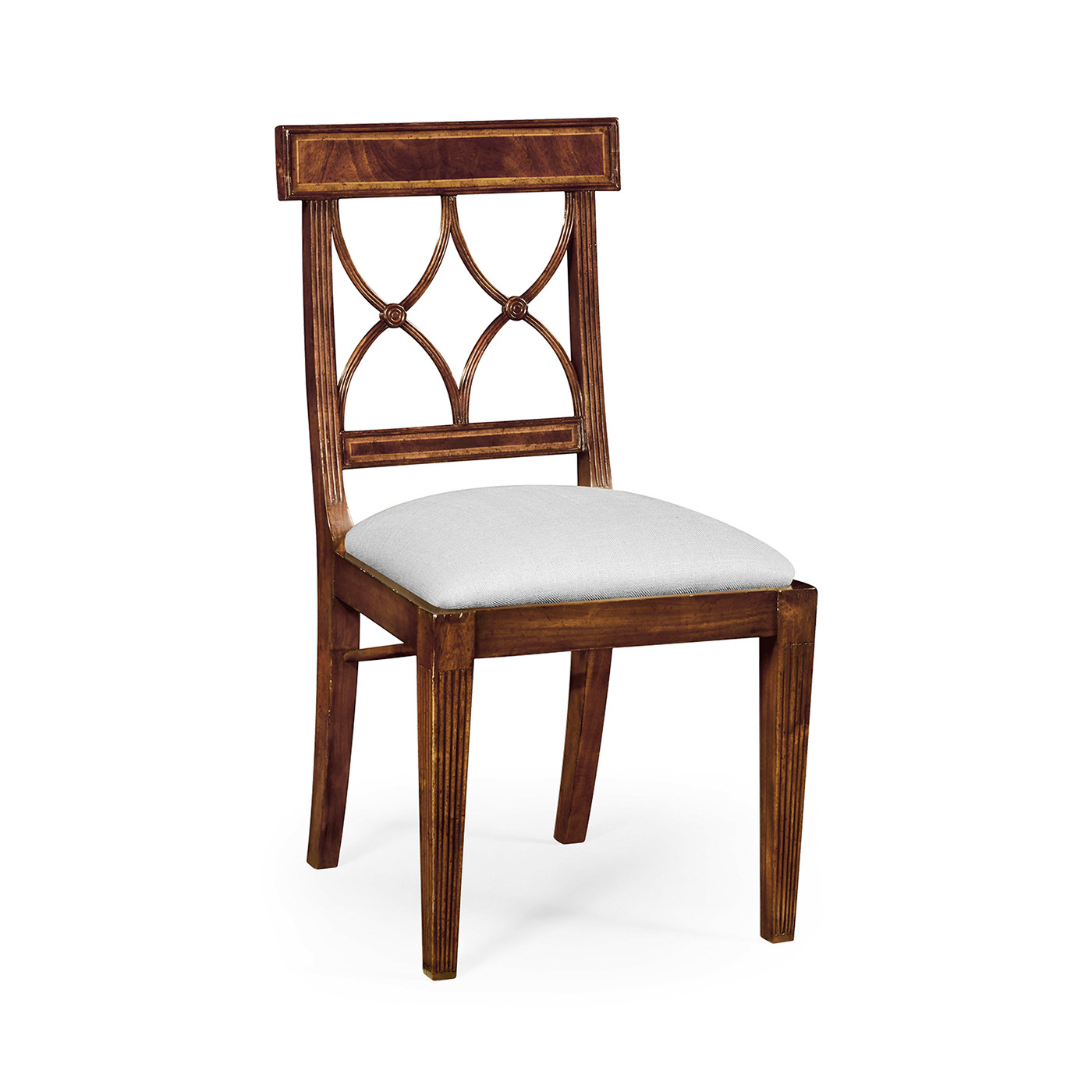 Regency Mahogany Curved Back Side Chair