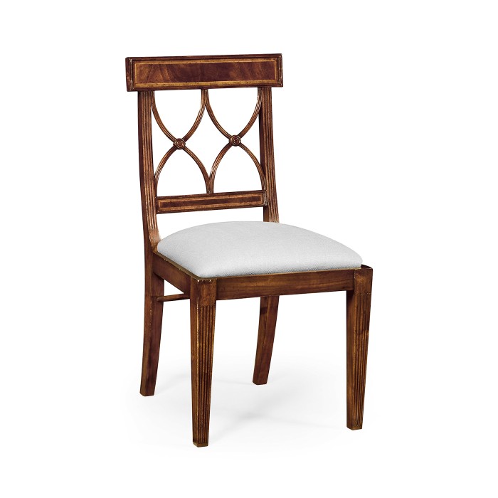 Regency Mahogany Curved Back Side Chair