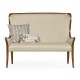 High Curved Back Upholstered Settee