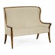 High Curved Back Upholstered Settee