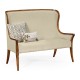 High Curved Back Upholstered Settee