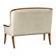 High Curved Back Upholstered Settee