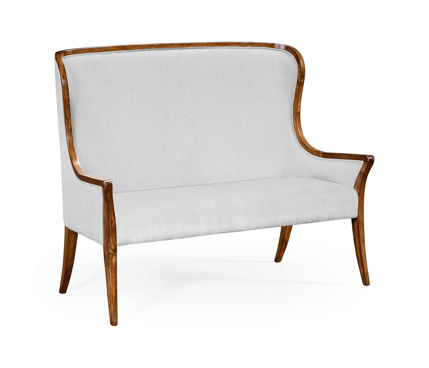 High Curved Back Upholstered Settee