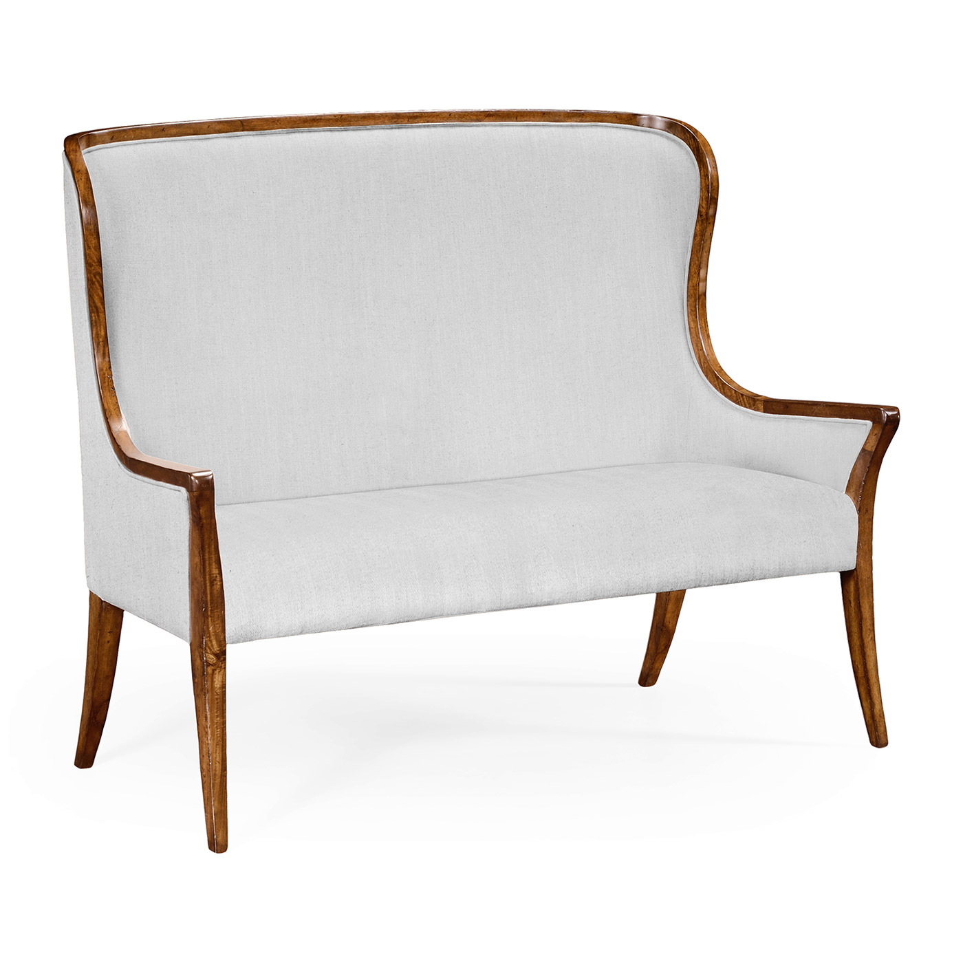 High Curved Back Upholstered Settee