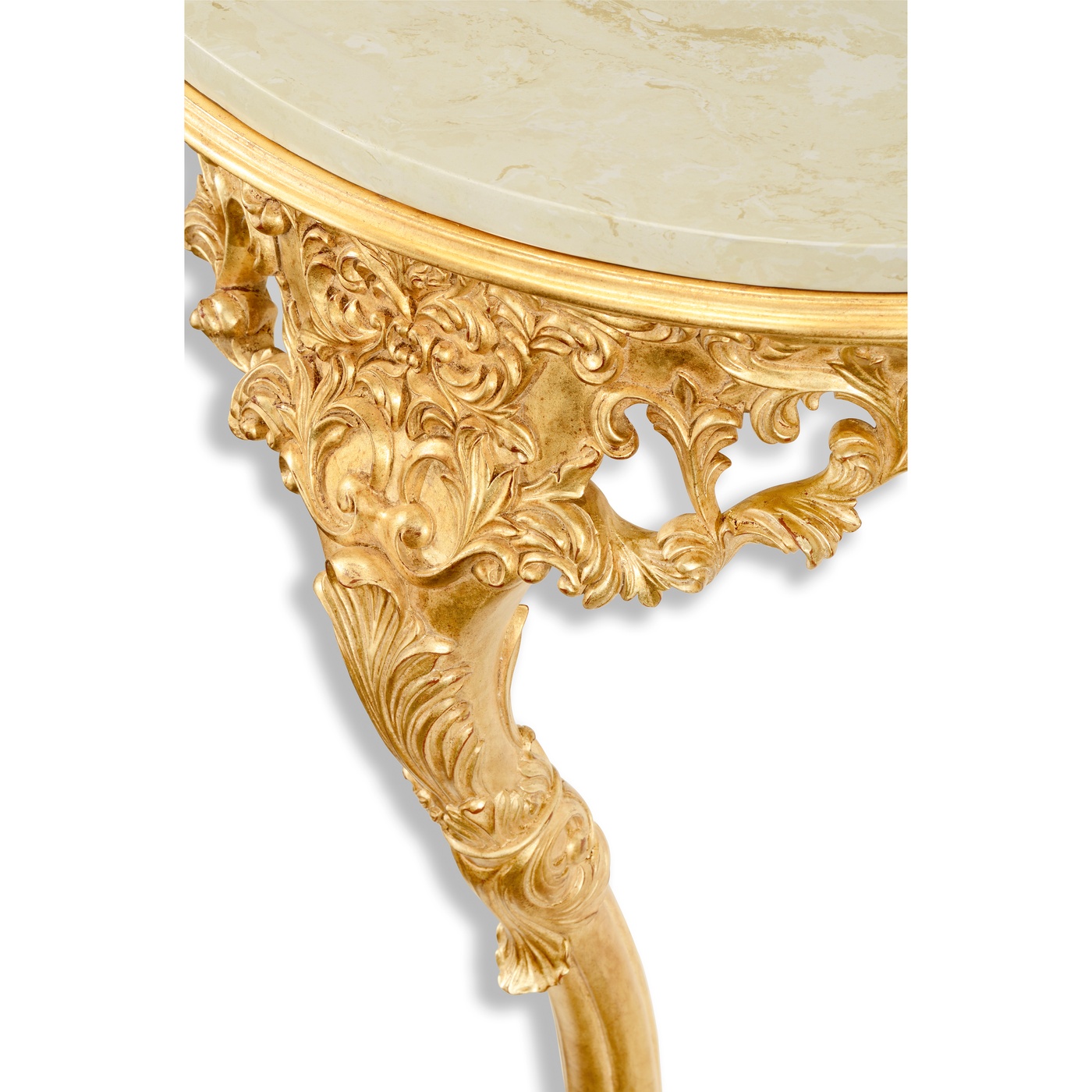 Carved & Gilded Bracket Console (Scagliola Top)