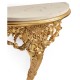 Carved & Gilded Bracket Console (Scagliola Top)