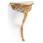 Carved & Gilded Bracket Console (Scagliola Top)