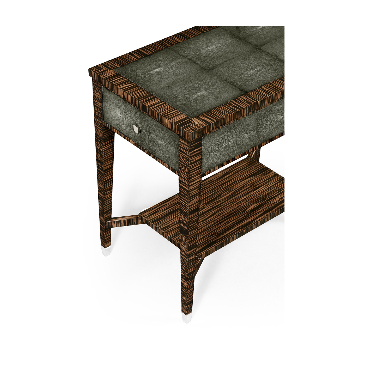 Anthracite Shagreen Rectangular Side Table