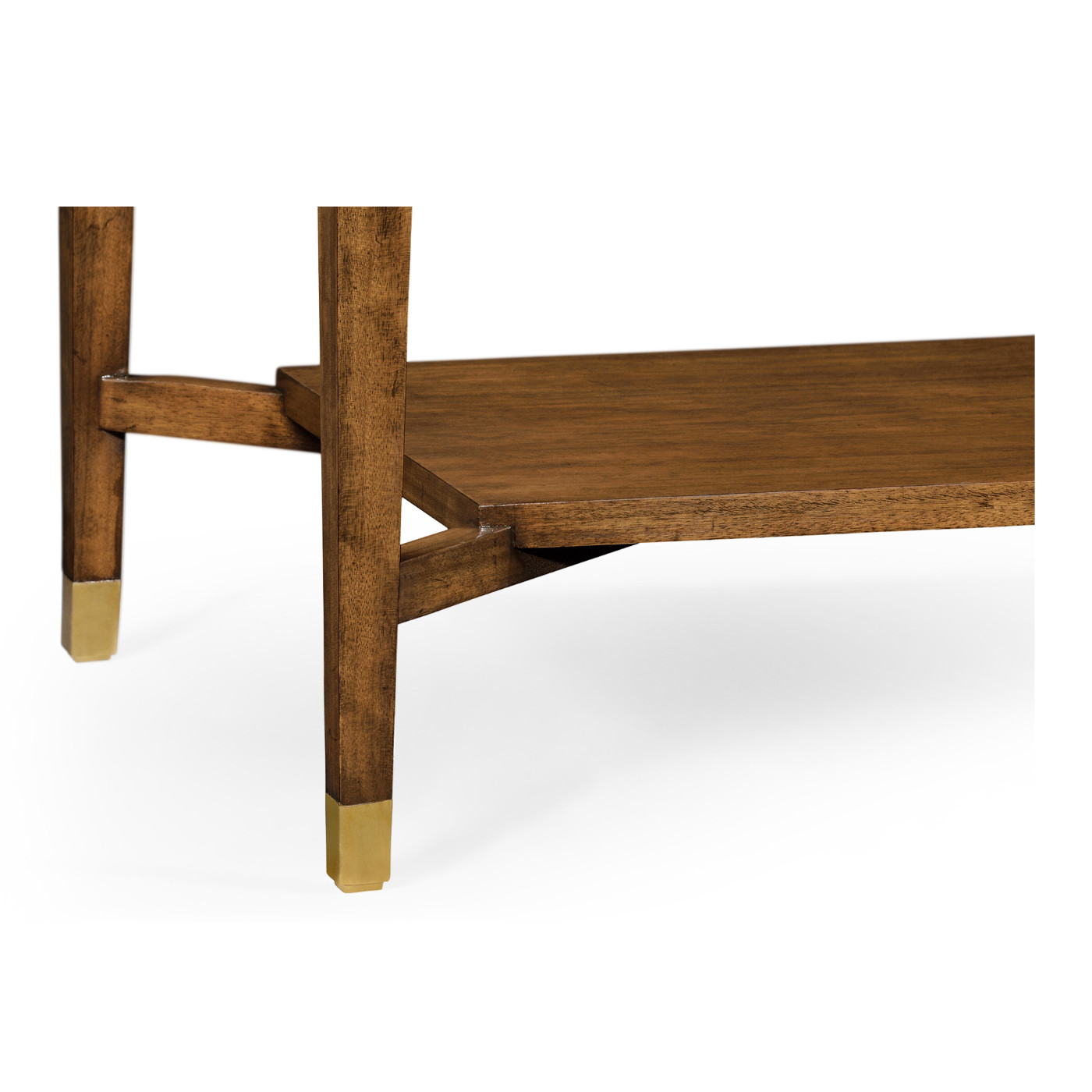 Ivory Shagreen Rectangular Sofa Table with Drawer