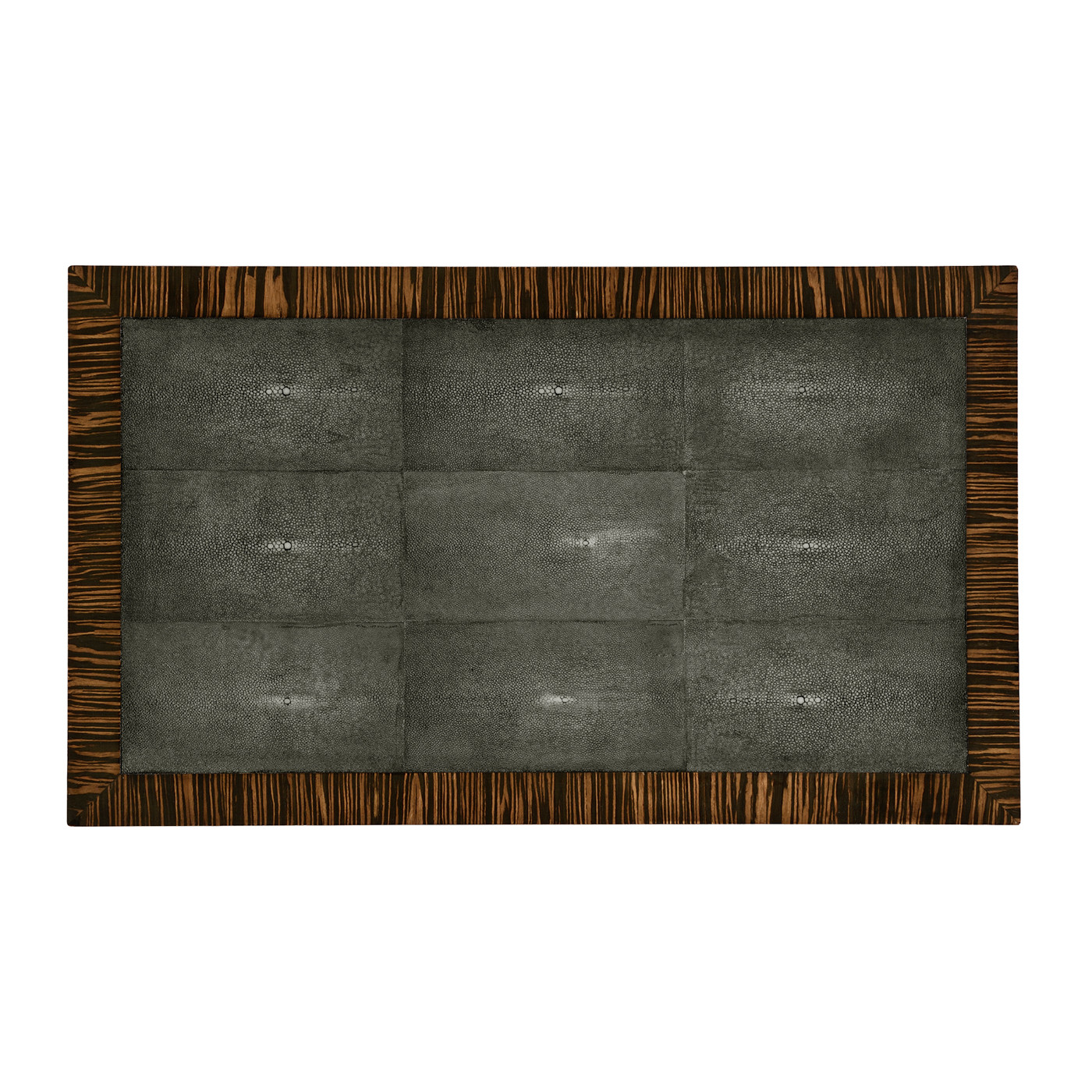 Faux Macassar Ebony & Anthracite Shagreen Sofa Table