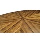Argentinian walnut veneered oval coffee table