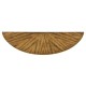 Argentinian walnut veneered demilune console