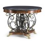 Baroque Wrought Iron & Brass Centre Table