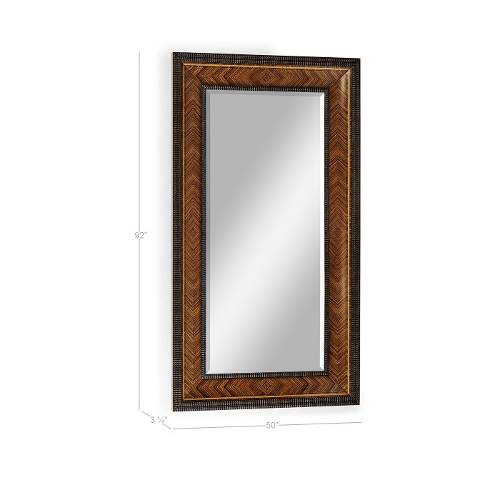 Gadrooned Floor Standing Mirror