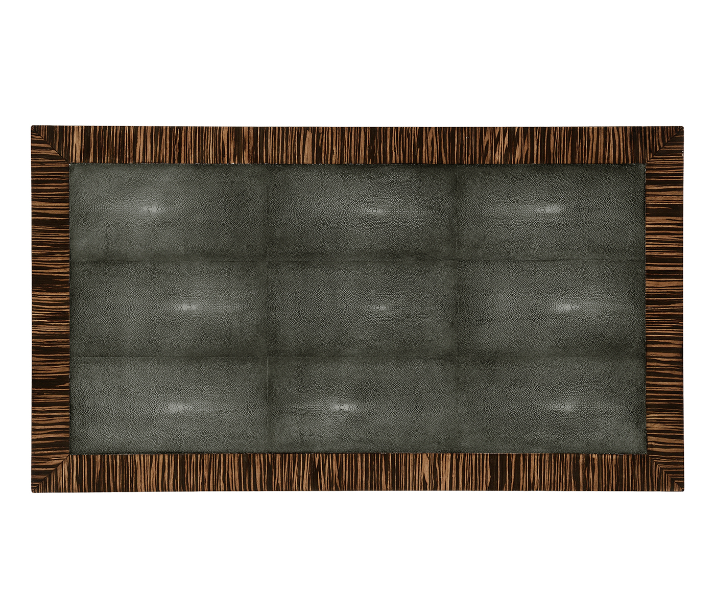 Faux Macassar Ebony & Anthracite Faux Shagreen Chest of Drawers