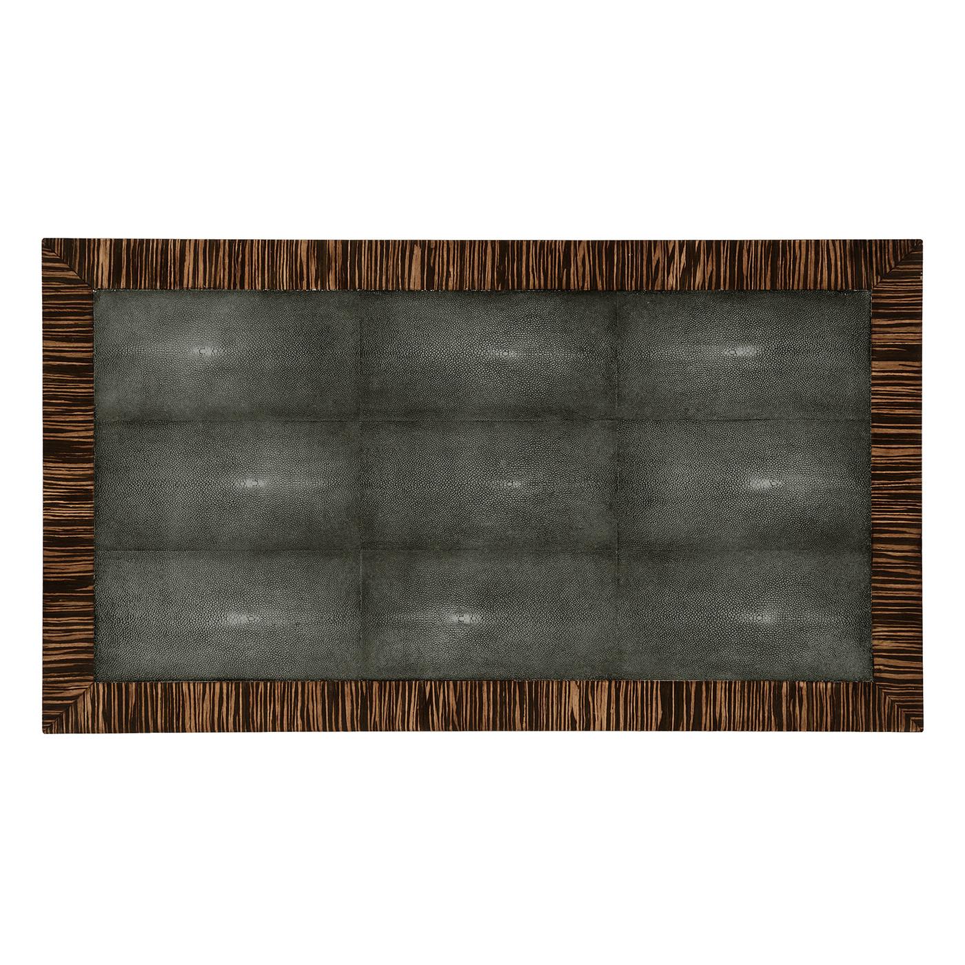 Faux Macassar Ebony & Anthracite Faux Shagreen Chest of Drawers