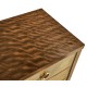 Ivory Faux Shagreen 3-Drawer Chest of Drawers