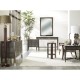 Faux Macassar Ebony & Anthracite Faux Shagreen Bedside Chest of Drawers