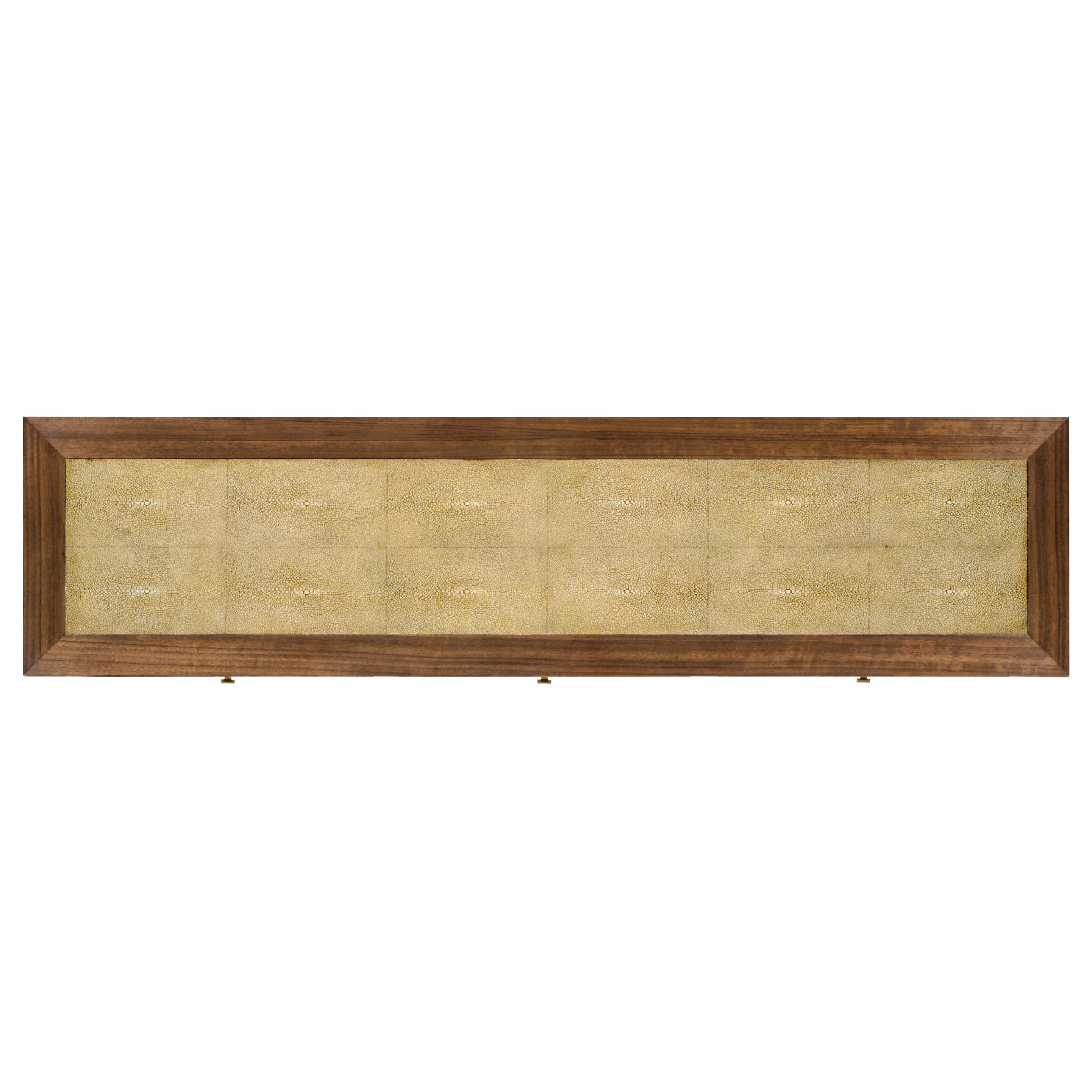 Ivory Faux Shagreen Console