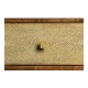Ivory Faux Shagreen Console