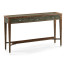 Faux Macassar Ebony & Anthracite Shagreen Console