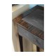 Faux Macassar Ebony & Anthracite Shagreen Console