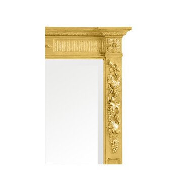 Empire style gilded floor mirror