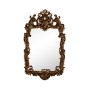 Finely carved walnut rococo style mirror