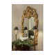 Finely carved walnut rococo style mirror