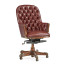 Chesterfield Style High Back Walnut Office Chair