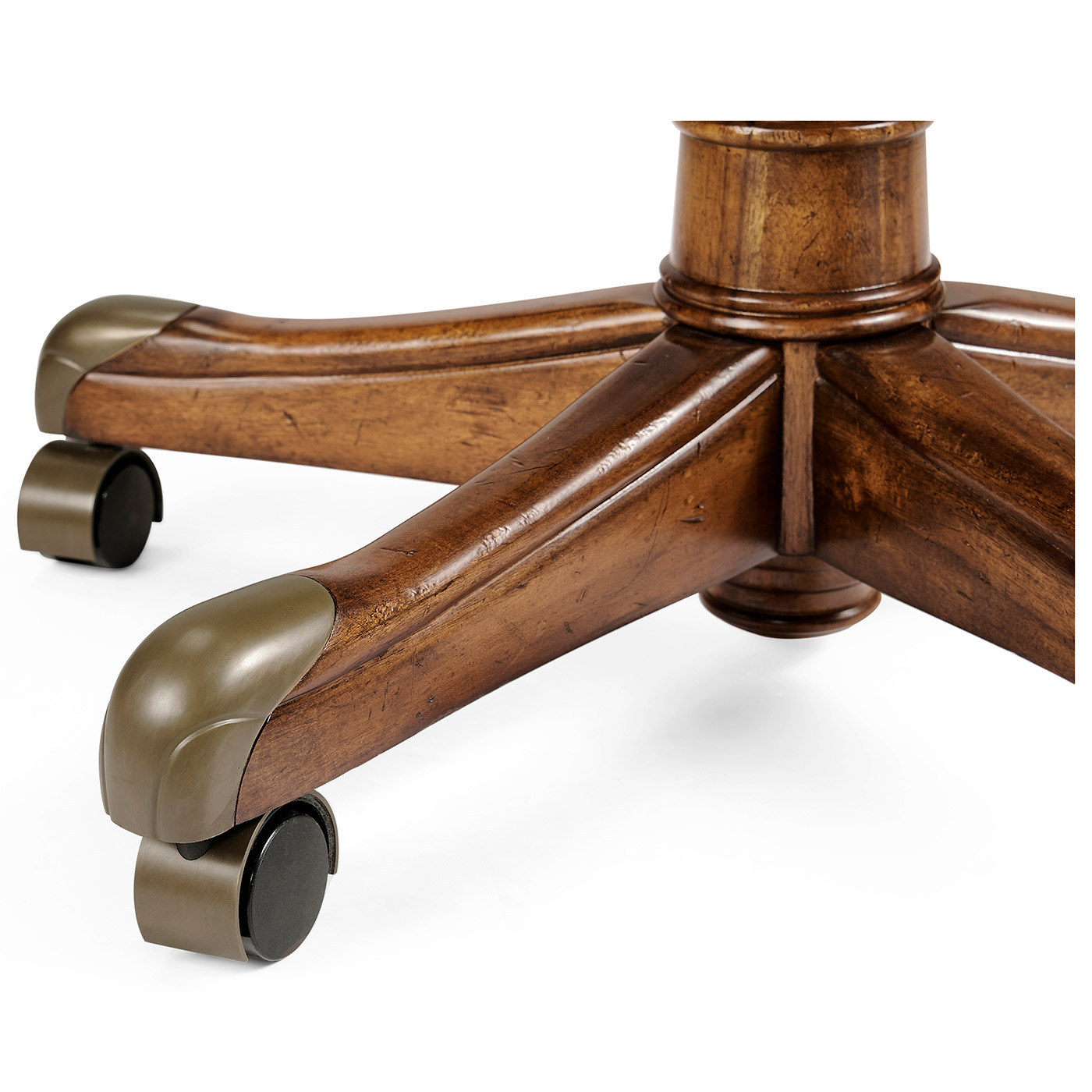 Chesterfield Style High Back Walnut Office Chair