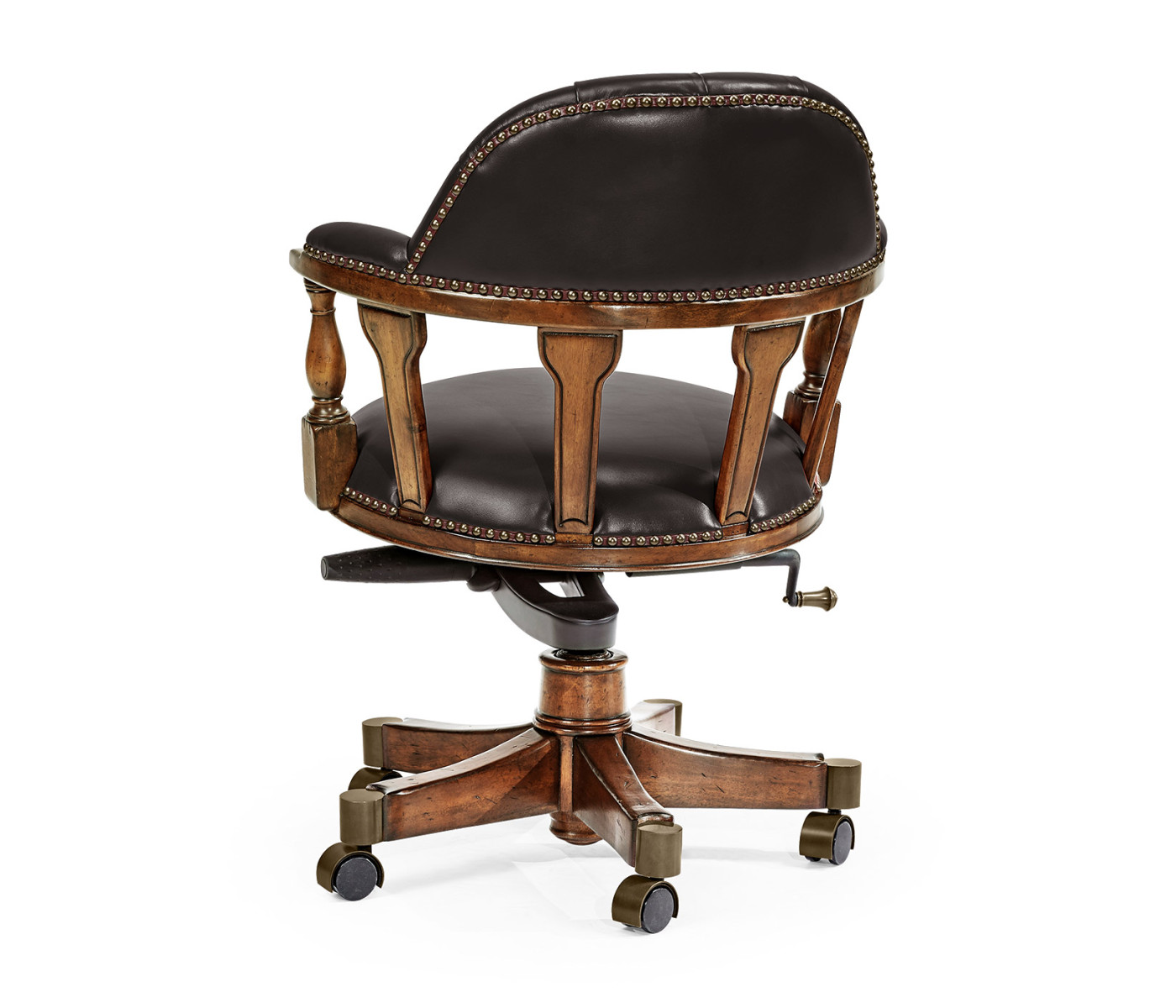 Captain's Style Walnut Office Chair