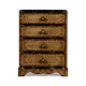 Small chest with decorative argentinian walnut veneer