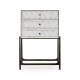 Églomisé & Bronze High Chest of Drawers