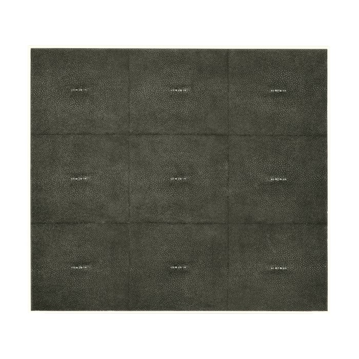 Anthracite Faux Shagreen & Bronze High Chest of Drawers