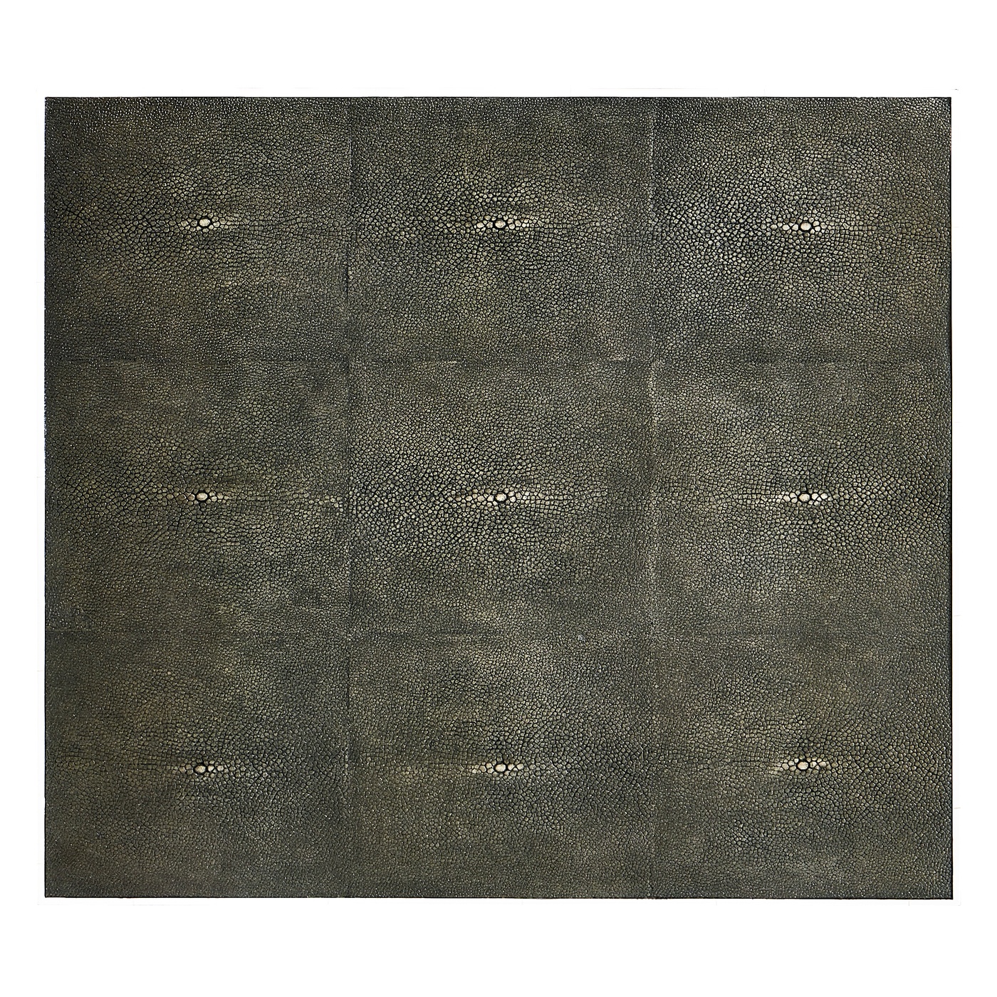 Anthracite Faux Shagreen & Gilded High Chest of Drawers