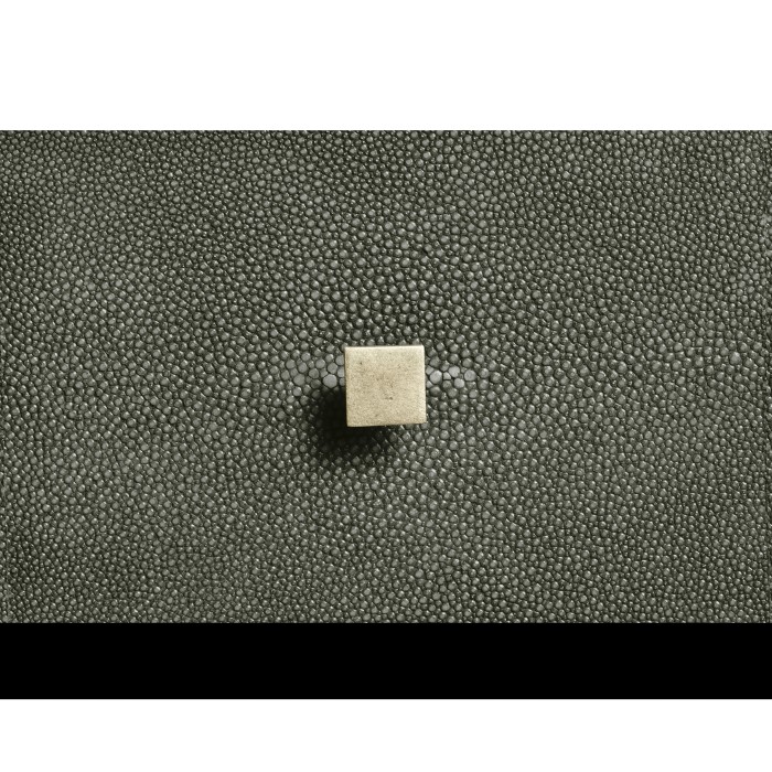 Anthracite Faux Shagreen & Silver High Chest of Drawers