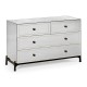 Églomisé & Bronze Large Chest of Drawers