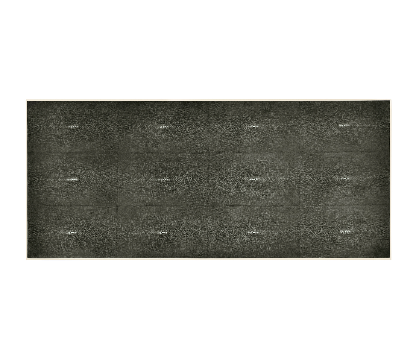 Anthracite Faux Shagreen & Bronze Large Chest of Drawers