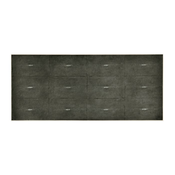 Anthracite Faux Shagreen & Bronze Large Chest of Drawers