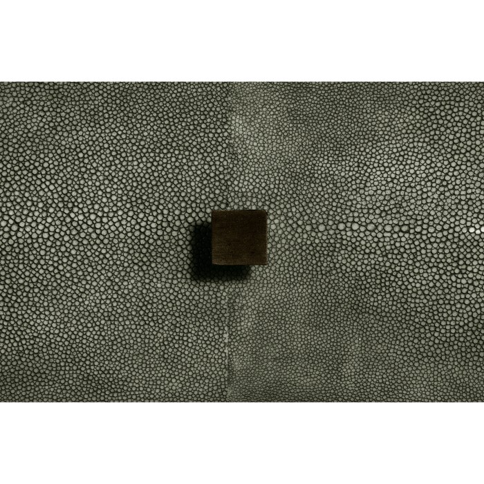Anthracite Faux Shagreen & Bronze Large Chest of Drawers