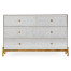 Églomisé & Gilded Large Chest of Drawers