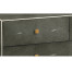 Anthracite Faux Shagreen & Gilded Large Chest of Drawers