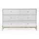 Églomisé & Silver Large Chest of Drawers