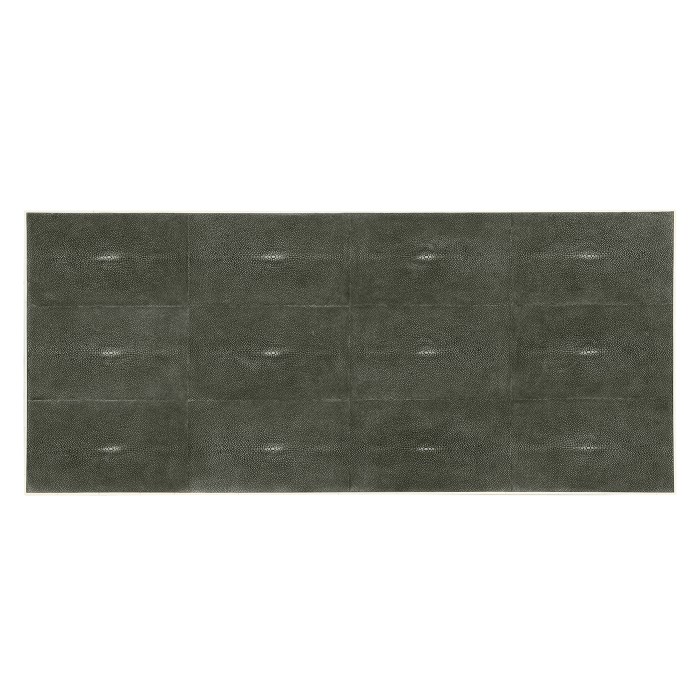 Anthracite Faux Shagreen & Silver Large Chest of Drawers