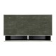 Anthracite Faux Shagreen & Silver Large Chest of Drawers