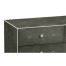Anthracite Faux Shagreen & Silver Large Chest of Drawers