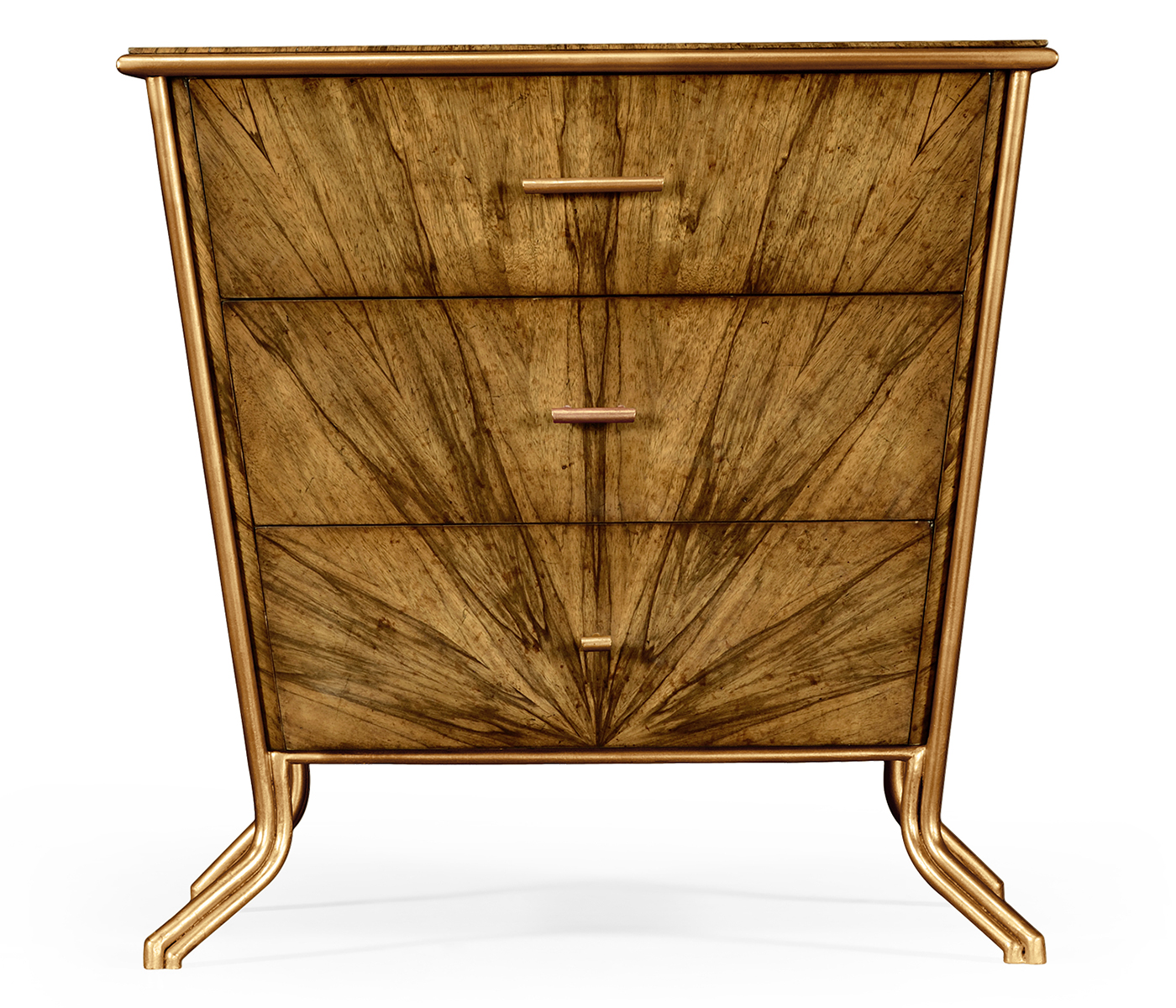 Argentinian Walnut Bedside Chest of Drawers