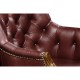 Chesterfield Style Mahogany Office Chair